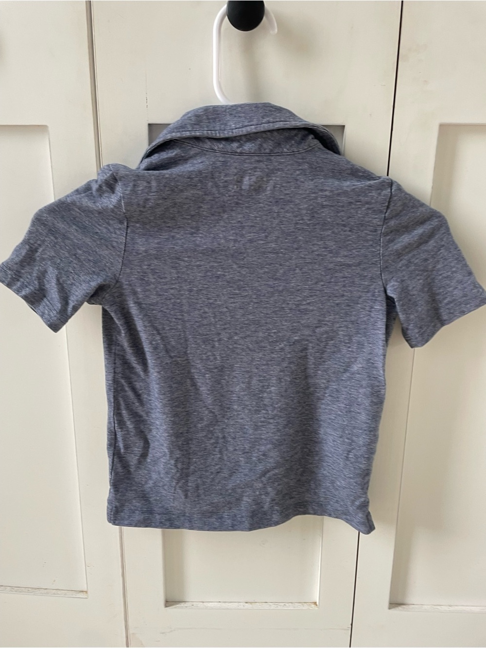 Vineyard Vines Youth Heather Navy Polo with Chest Pocket - Picture 3 of 3